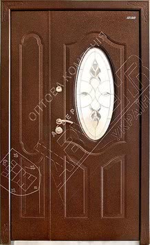 Двери бронированные со стеклом - Izumrud C-2020-1