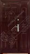 Двери полуторные входные бронированные - 2012