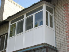 Остекление балконов, французкий балкон.