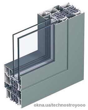 Очень теплое окно Reynaers CS 86 HI 1000х1500 мм с двухкамерным энергосберегающим стеклопакетом