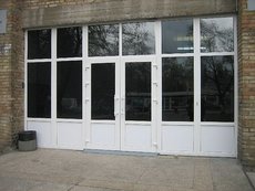 Перегородки металлопластиковые.