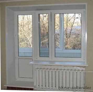 Балконный блок. Окно глухое 1300/ 1400 и дверь балконая поворотно- откидная 700/2050. Балконный блок. Окно глухое 1300/ 1400 и дверь балконая поворотно- откидная 700/2050.