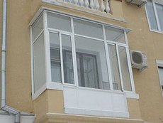 балконная рама 3100/1600 из четырехкамерного профиля 