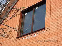 Ламинировнное снаружи окно, размером 1500/ 1400 с однокамерным энергосберегающим стеклопакетом. Ламинировнное снаружи окно, размером 1500/ 1400 с однокамерным энергосберегающим стеклопакетом.