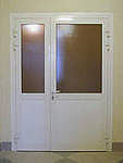 Изготовление алюминиевых входных дверей.