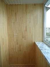 Утепление и обшивка балкона в Киеве