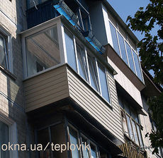 Вынос балкона продлением пола