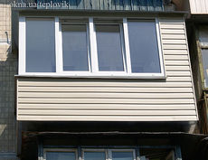 Вынос балкона продлением пола на Троещине