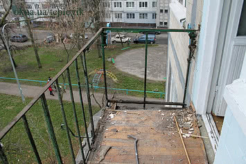 Демонтаж балкона на Куреневке