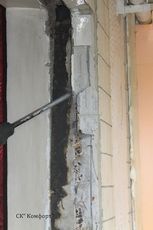 Демонтаж оконных четвертей