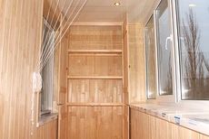 Шкаф на балкон от пола до потолка