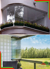 Элегантная стеклянная лоджия