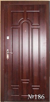 Двери входные металлические (тёплые) с МДФ накладками.