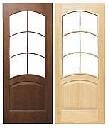 Двери шпонированные Капри под остекление