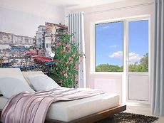 Балконный блок 2000х2100 (профиль Veka Softline 70, 5-камерный)