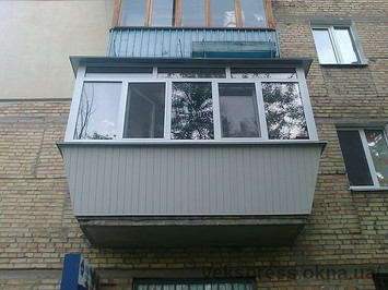 Вынос балкона по перилам недорого 