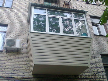 Остекление балкона с выносом Киев недорого