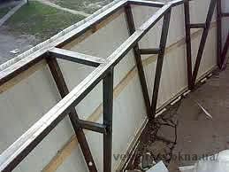 Вынос балкона с меаллической обшивкой "воротничек" на 250 мм