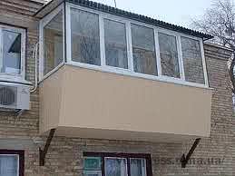 Вынос балкона на 35 см
