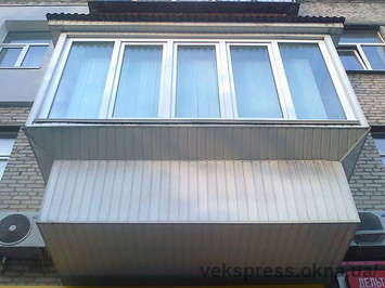 Винос балкона з зовнішнім утепленням до статі
