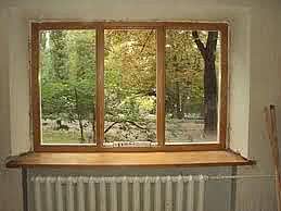 Деревянное окно сосна