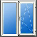 Окно в детскую комнату ALMplast, фурнитура Vorne 2,1х1,4!