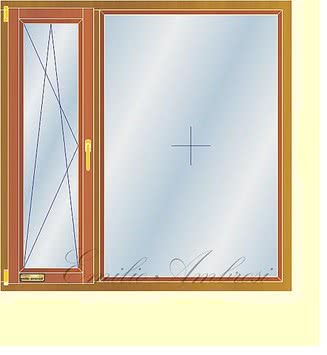 Окно профиль Hoffen -фурнитура Siegenia 1,9x1,5