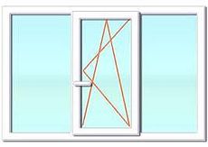 Окно в гостинной ALMplast c Vorne 1,9х1,1 м