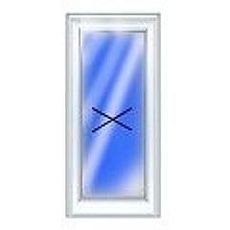 Глухое окно из профиля ALMplast 1,0х1,4 м