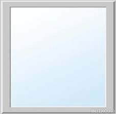 Глухое окно из профиля ALMplast 1,0х1,5 м