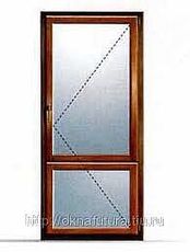 Балконні двері Rehau E-60 c МАСО 0,6х2,1 м