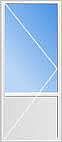 Балконная дверь Rehau E-60 c МАСО 0,9х2,1