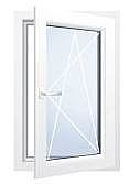 Окно одностворчатое Rehau с фурнитурой МАСО 0,6х1,7 м (Киев)
