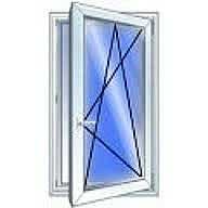 Окно одностворчатое поворотно-откидное REHAU с фурнитурой МАСО и однокамерным стеклопакетом габаритами 0,9х1,4