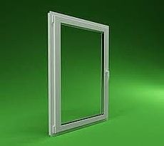 Окно одностворчатое поворотно-откидное Hoffen с фурнитурой Sigenia и однокамерным стеклопакетом габаритами 0,6х0,9 м (Киев)