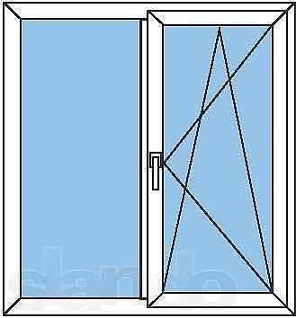 Вікно металопластикове WDS 400 на кухню, фурнітура Siegenia 1,35 х 1,4! (Буча)