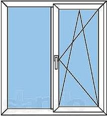 Окно металлопластиковое ALMplast (Украина) в гостинную, фурнитура Vorne 1,5 х1,35м!