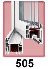 Одночастное пластмассовое поворотное окно для гостиной из профиля WDS 505 (Украина), с фурнитурой МАСО (Австрия) с однокамерным стеклопакетом 24 мм. Габариты окна: ширина 0,5 м, высота 1,0 м.