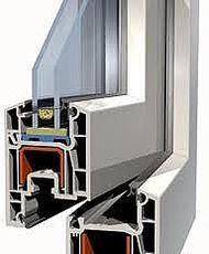 Вікно з ПВХ нове поділене навпіл з глухою і поворотно-відкидною стулками з профілю ALMplast (Україна) 1350х1350 (МАСО, однокамерний склопакет) для вітальні.