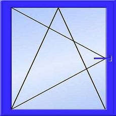Под заказ пластиковые одночастные поворотно-наклонные окна Рехау для спальни с фурнитурой МАСО и однокамерным стеклопакетом 0,75х1,2 м (Киев).