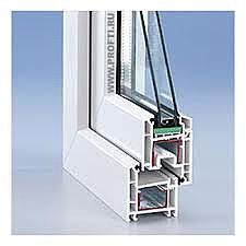 Металлопластиковые двухчастные оконные конструкции Rehau 1,0х1,45 м для любых помещений с фурнитурой МАСО в Киеве.