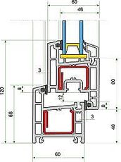 Металлопластиковые двухчастные оконные конструкции Rehau 1,05х1,25 м для спальни с фурнитурой МАСО и двухкамерным стеклопакетом в Киеве.