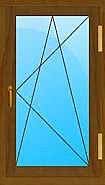 Окна REHAU с фурнитурой МАСО. Размер 0,85х1,45 м одностворчатое с двухкамерным стеклопакетом