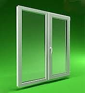 Окно металлопластиковое двухчастное 0,9х1,1м.