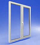 Окна Rehau с энергосберегающими стеклопакетами 0,9х1,20 м. Двухстворчатые металлопластиковые окна