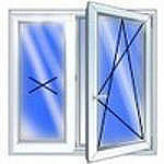 Окна Rehau 0,95х1,40 м. Стеклопакеты с энергосбережением. Двухстворчатые металлопластиковые окна