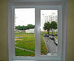Окна 1,05х0,9 м. Профиль Rehau. Двухстворчатые металлопластиковые окна