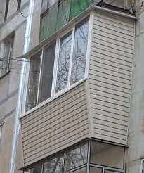 Вынос балкона с наружной и внутренней отделкой