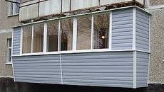 Вынос балкона с наружным и внутренним утеплением недорого