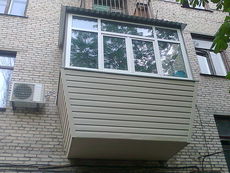 Вынос балкона с отделкой под ключ